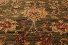 8x10 Pistacchio, Gold, Beige Color Hand Knotted All-Over 100% Wool Traditional-Persian/Oriental Oriental Rug