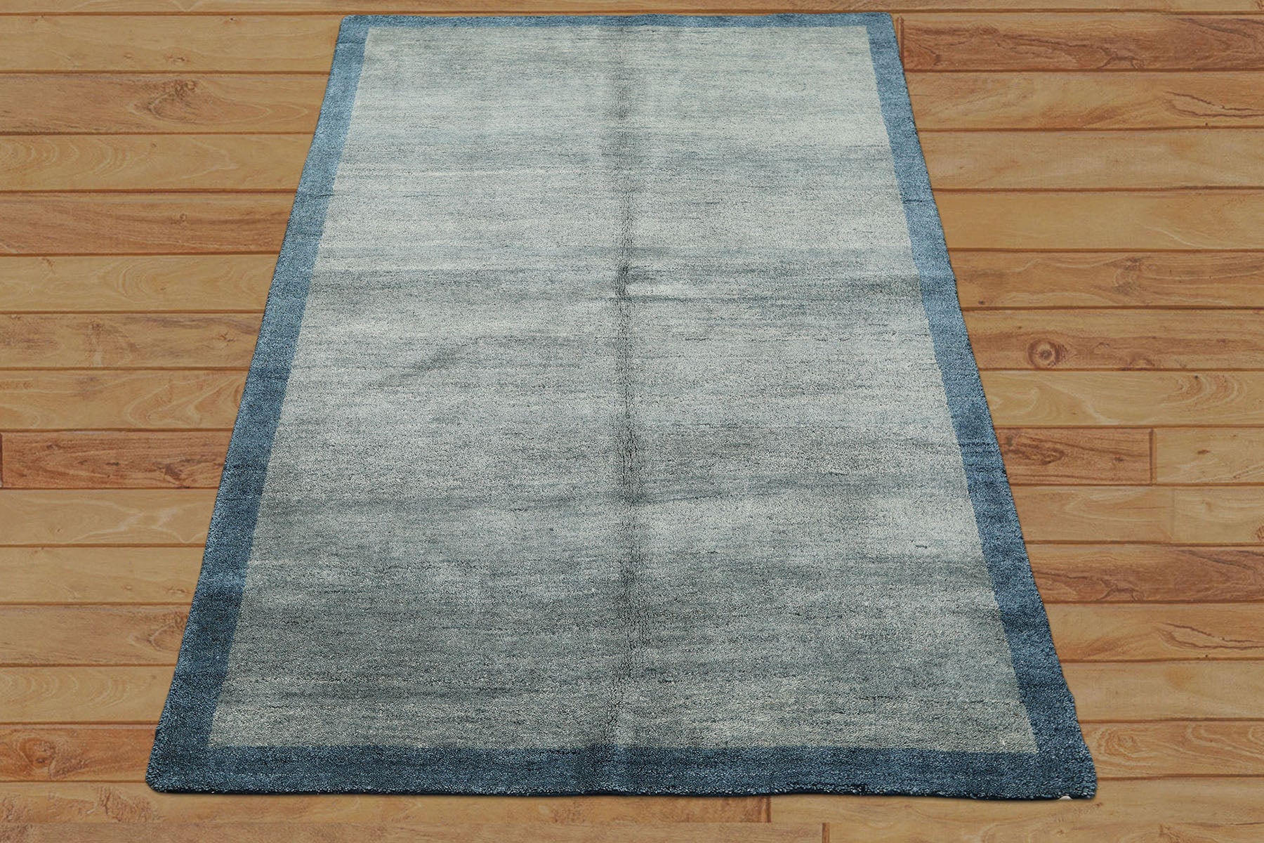 5x8 Aqua, Blue, Color Hand Loomed Tibetan Wool Modern & Contemporary Oriental Rug