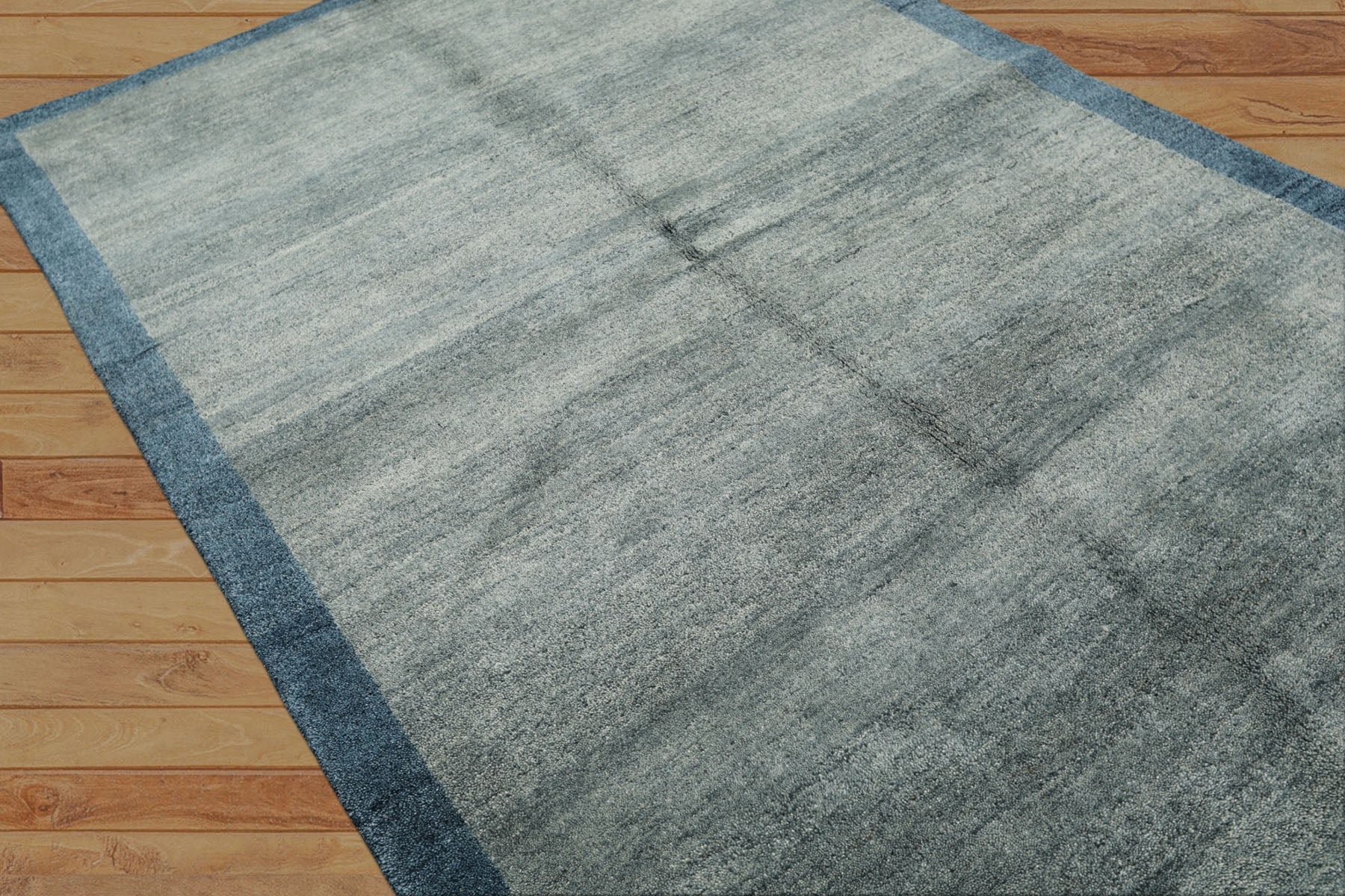 5x8 Aqua, Blue, Color Hand Loomed Tibetan Wool Modern & Contemporary Oriental Rug
