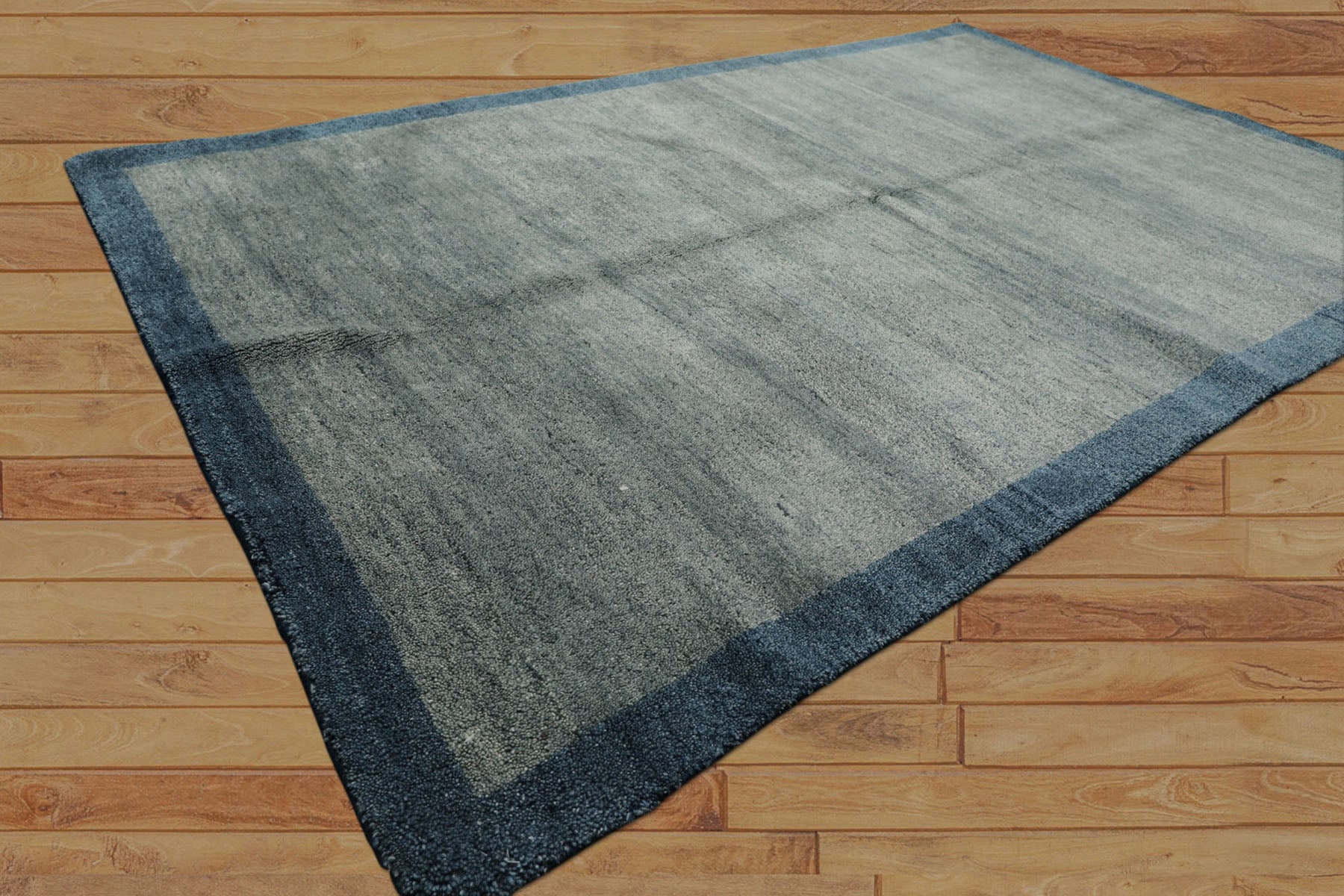 5x8 Aqua, Blue, Color Hand Loomed Tibetan Wool Modern & Contemporary Oriental Rug