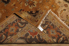 LoomBloom 9'7''x13'7" Caramel Hand Knotted Wool Traditional Serapi Rug