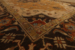 LoomBloom 9'7''x13'7" Caramel Hand Knotted Wool Traditional Serapi Rug