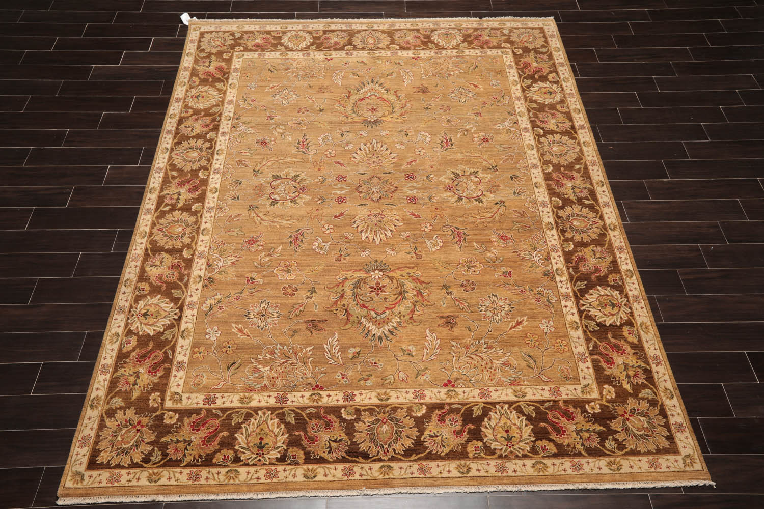 8x10 Camel, Beige, Red Color Hand Knotted All-Over 100% Wool Traditional-Persian/Oriental Oriental Rug
