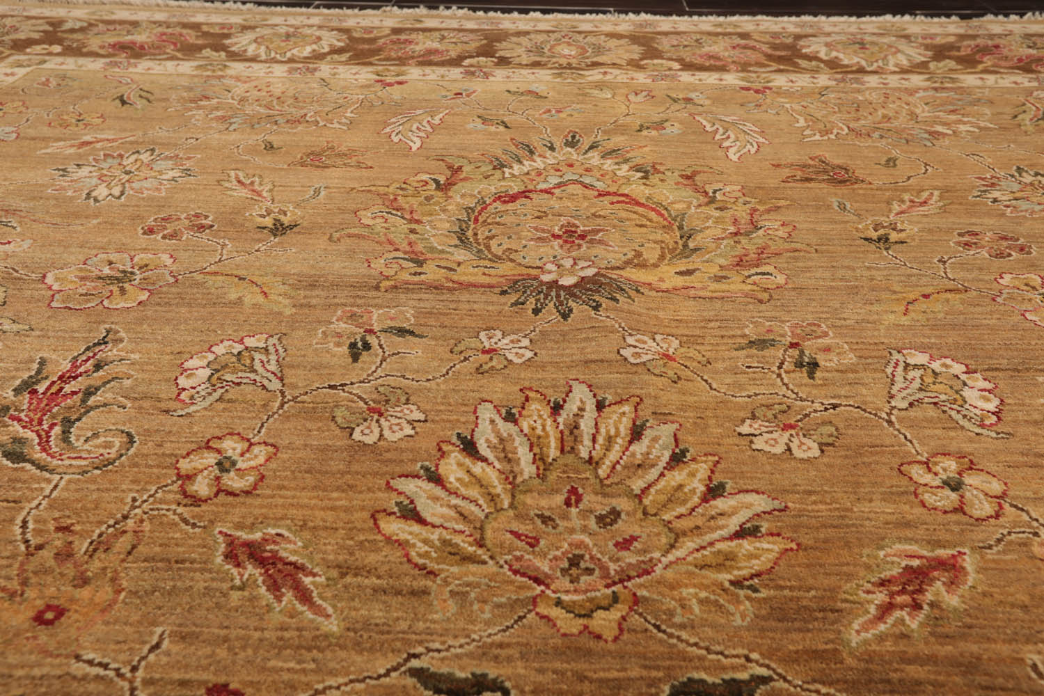 8x10 Camel, Beige, Red Color Hand Knotted All-Over 100% Wool Traditional-Persian/Oriental Oriental Rug