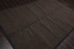 6x9 Black, Brown, Color Machine Made All-Over 100% Wool Modern Oriental Rug