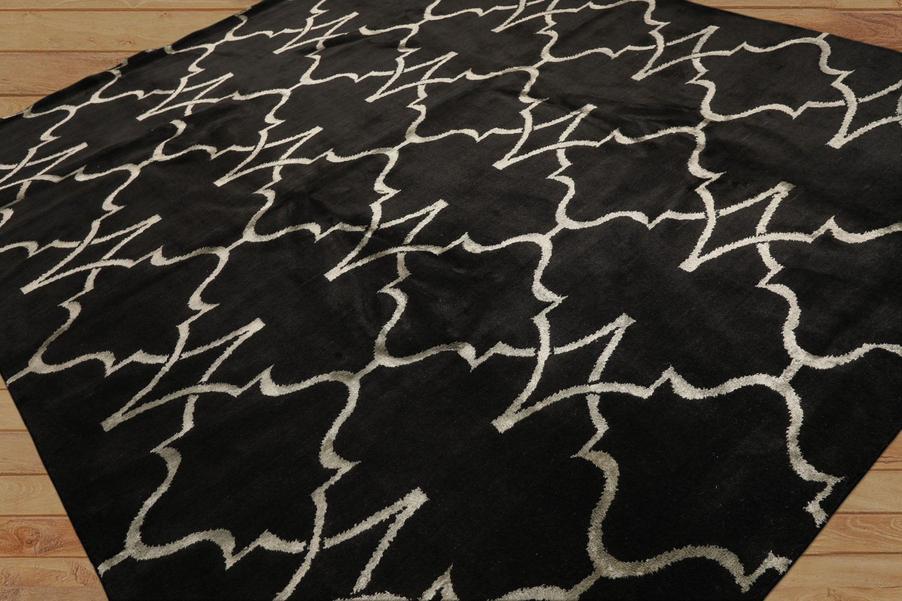 8x10 Charcoal, Gray, Color Hand Loomed Tibetan Wool Modern & Contemporary Oriental Rug