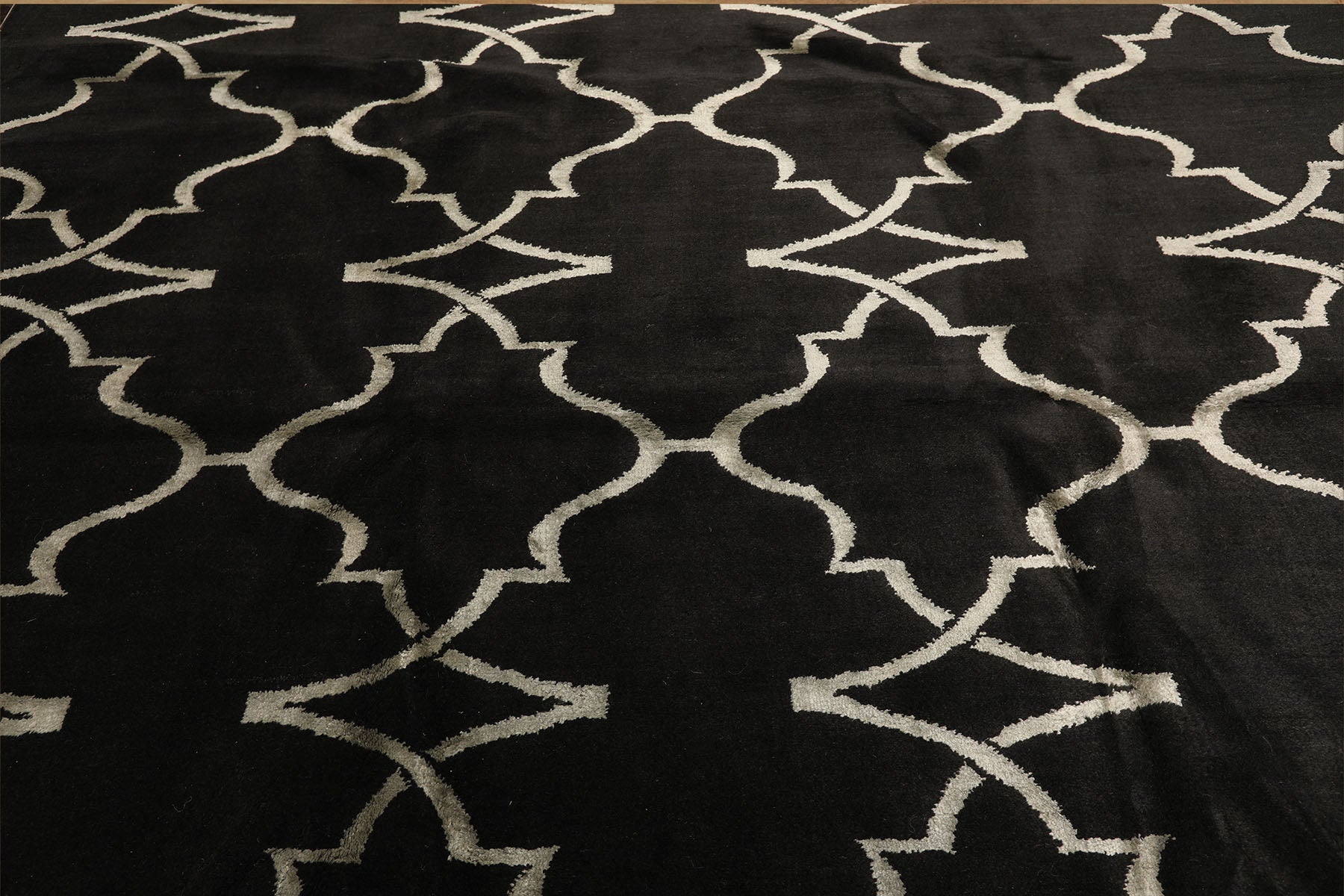 8x10 Charcoal, Gray, Color Hand Loomed Tibetan Wool Modern & Contemporary Oriental Rug