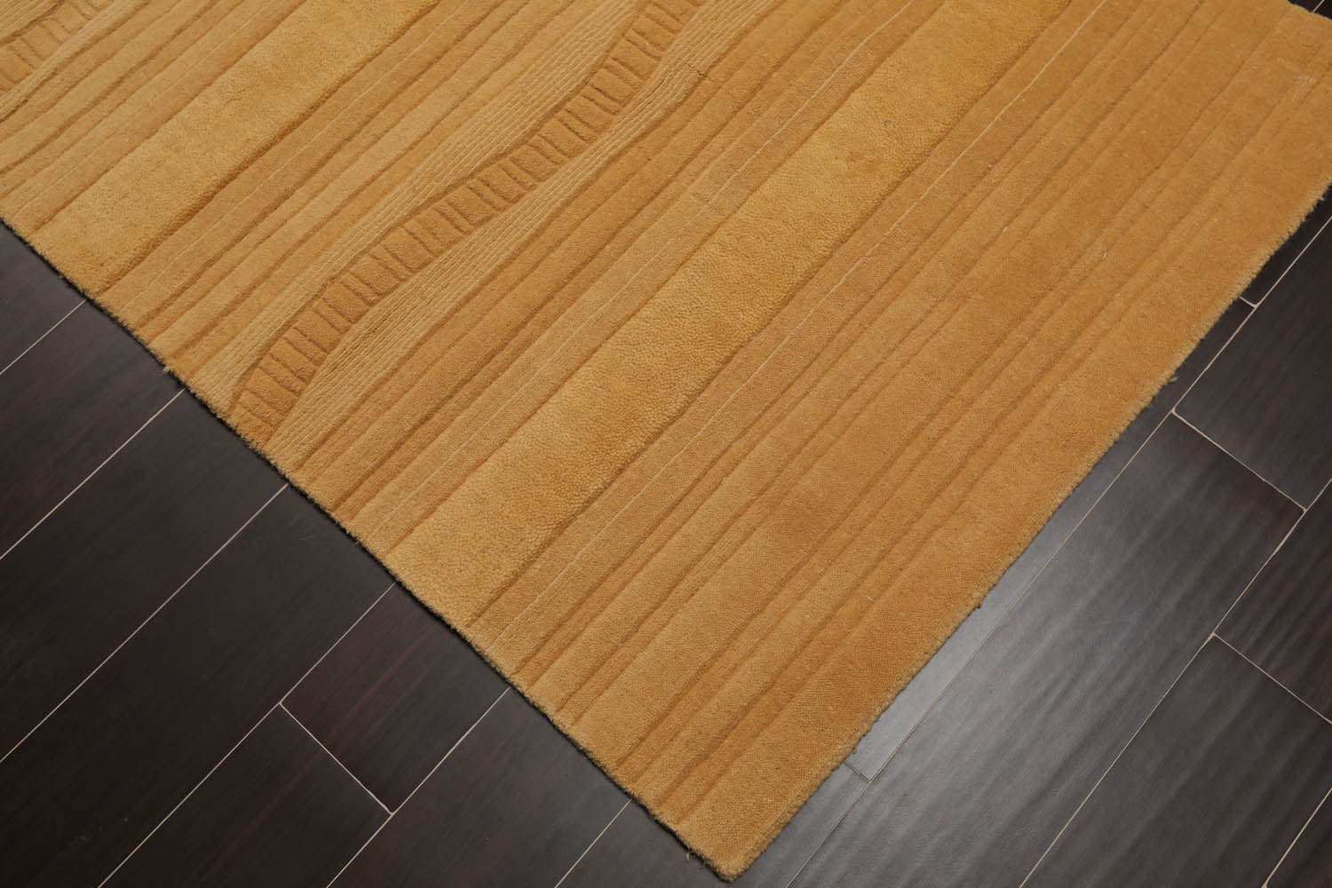 3x5 Gold, , Color Hand Tufted All-Over 100% Wool Contemporary Oriental Rug