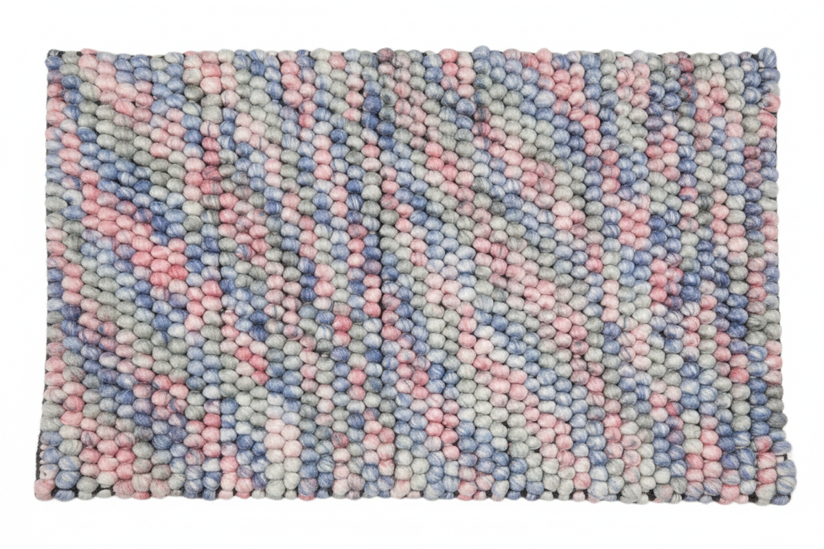 Multi Color Handmade Braided Bathmat Doormat Kid Novelty Nursery Area Rug Play Mat
