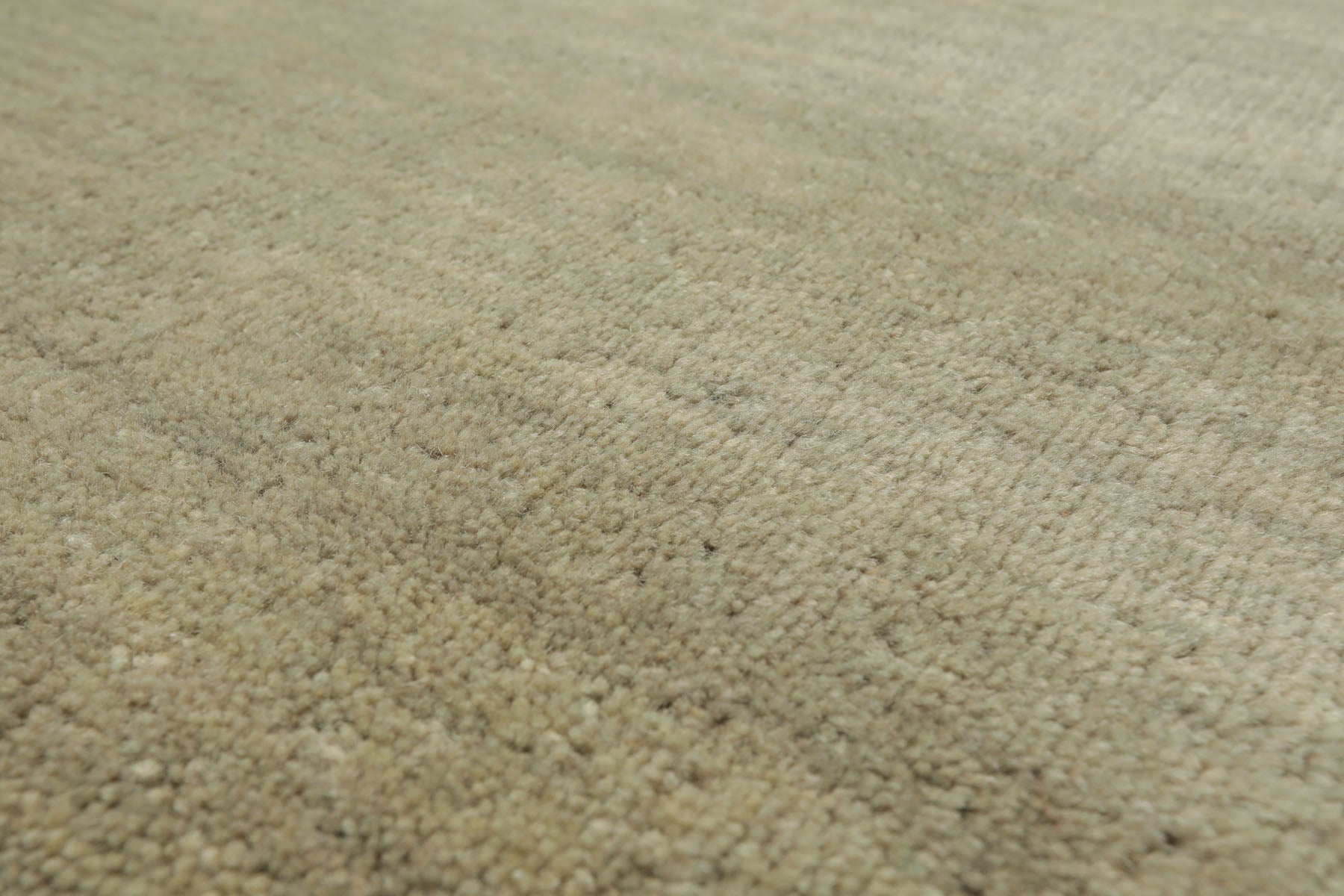 LoomBloom Multi Size Moss Wool Contemporary Solid Hand Loomed Oriental Rug