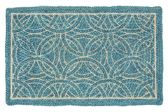 2x3 Ivory Braided Mat Oriental Area Persian Rug