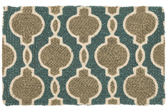 2x3 Ivory Braided Mat Oriental Area Persian Rug