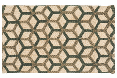 2x3 Ivory Braided Mat Oriental Area Persian Rug