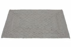 2x3 Ivory Braided Mat Oriental Area Persian Rug