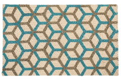 2x3 Ivory Braided Mat Oriental Area Persian Rug