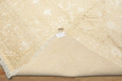 9x12 Tone on Tone Ivory, , Color Hand Knotted Tibetan Wool & Bamboo Silk Transitional Oriental Rug