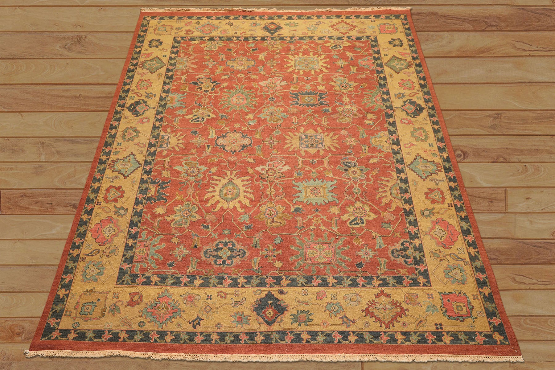 8x10 Rose, Gold, Aqua Color Hand Knotted Soumak Wool Traditional Oriental Rug