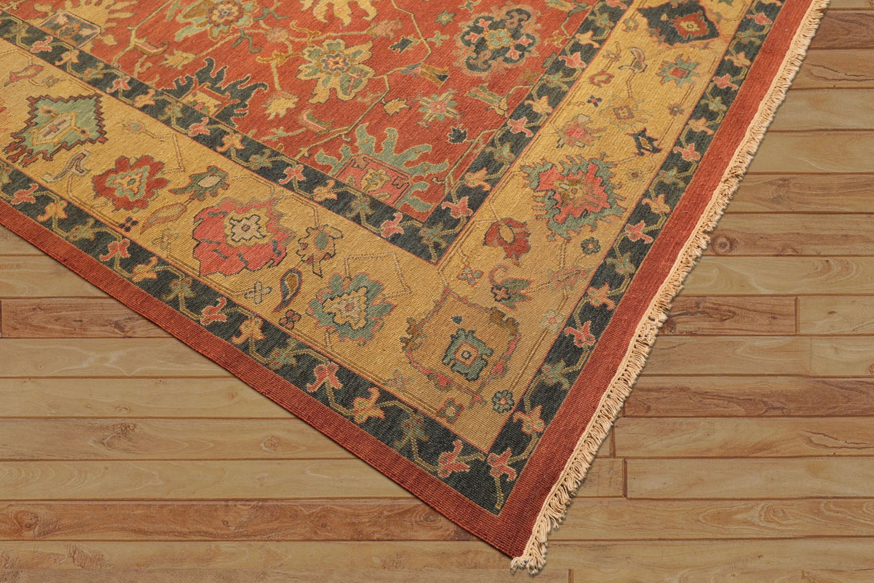 8x10 Rose, Gold, Aqua Color Hand Knotted Soumak Wool Traditional Oriental Rug