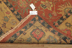 8x10 Rose, Gold, Aqua Color Hand Knotted Soumak Wool Traditional Oriental Rug