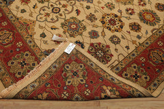 8x10 Beige, Gold, Sage Color Hand Knotted Soumak Wool Traditional Oriental Rug
