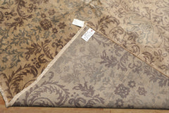 8x10 Beige, Tan, Taupe Color Hand Knotted Oushak Wool Transitional Oriental Rug