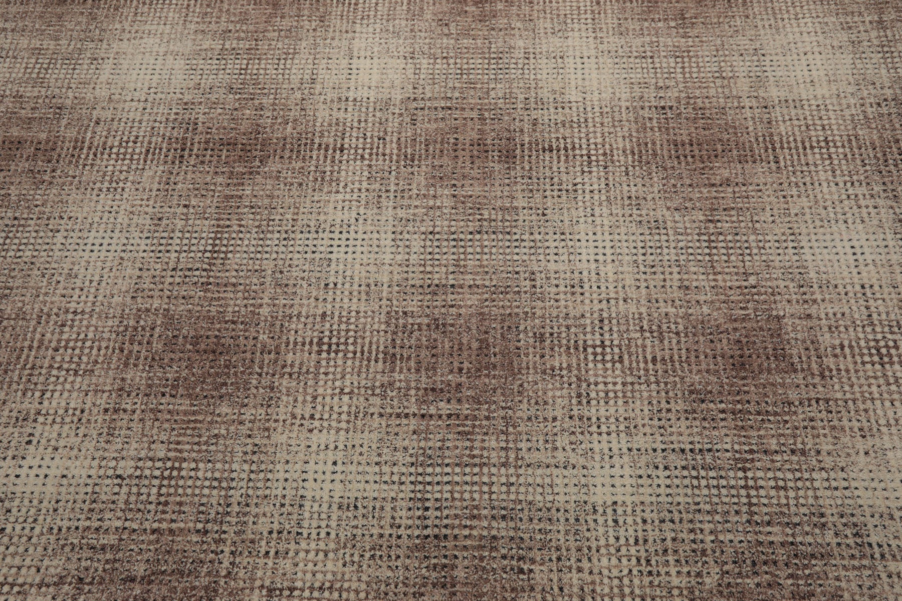 LoomBloom Multi Size Ivory Hand Hooked Wool Rug Featuring a Contemporary Plaid Style