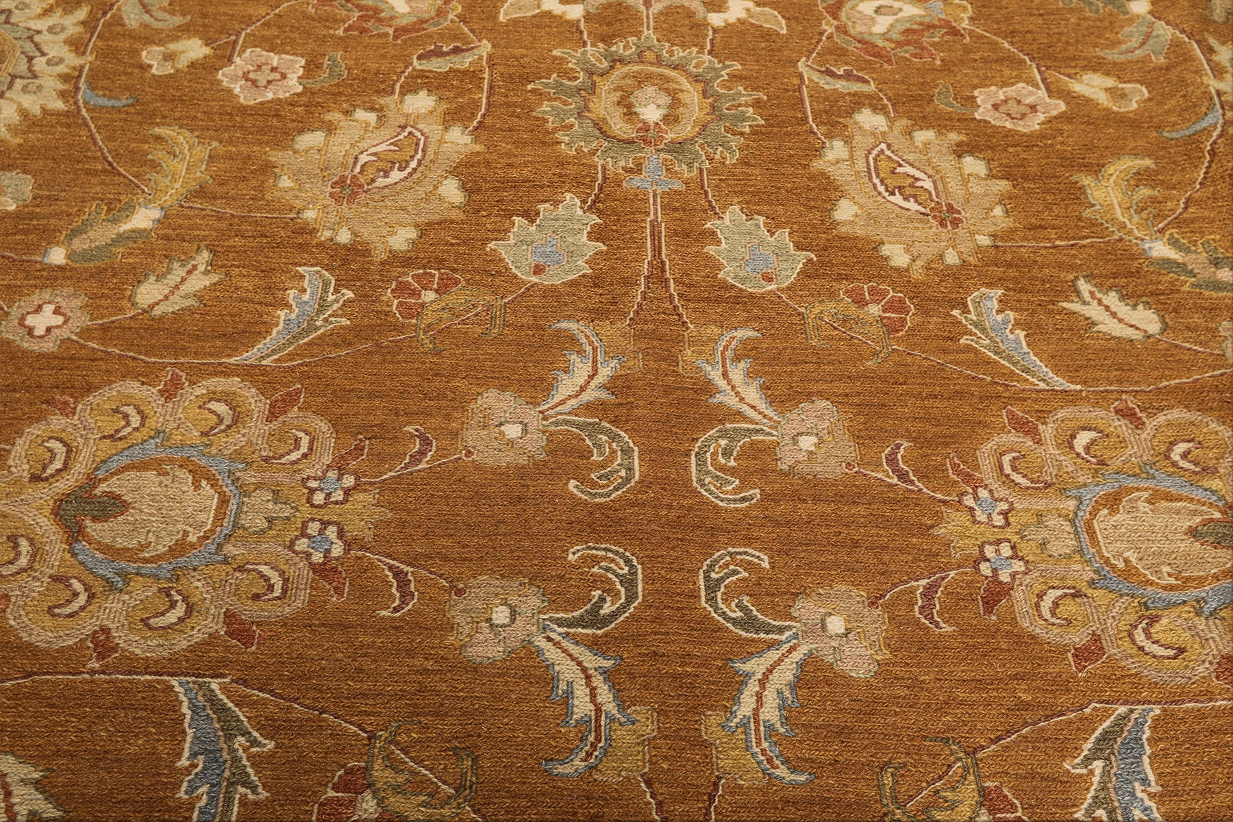 8x10 Caramel, Beige, Taupe Color Hand Knotted Soumak Wool Traditional Oriental Rug