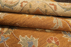 8x10 Caramel, Beige, Taupe Color Hand Knotted Soumak Wool Traditional Oriental Rug