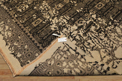 8x10 Beige, Charcoal, Taupe Color Hand Knotted Soumak Wool Traditional Oriental Rug