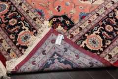 Palace Red, Ivory, Black Color Hand Knotted All-Over 100% Wool Traditional-Persian/Oriental Oriental Rug