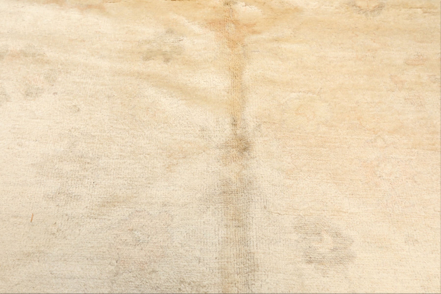 8x10 Beige, Gray, Tan Color Hand Knotted Oushak Wool Transitional Oriental Rug