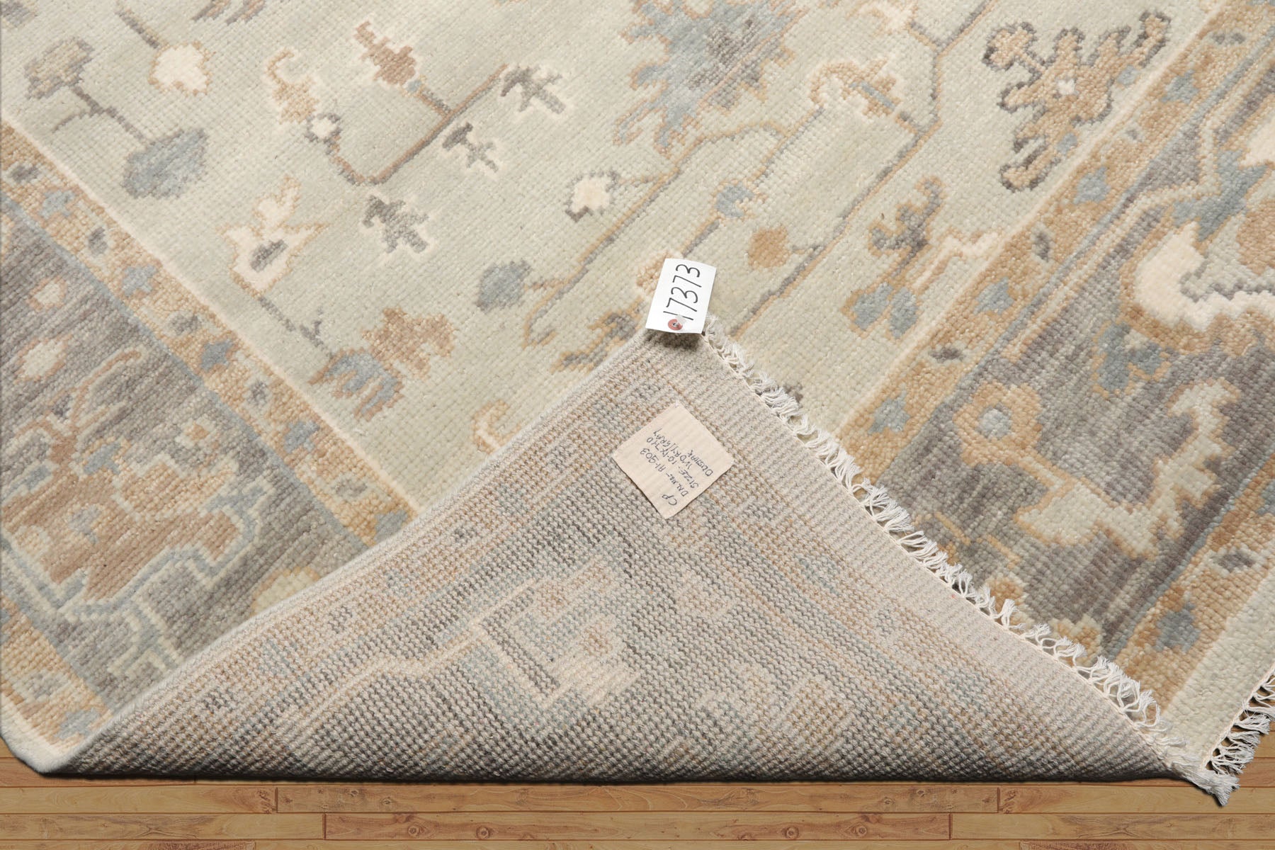 8x10 Gray, Beige, Tan Color Hand Knotted Turkish Oushak 100% Wool Traditional Oriental Rug