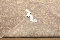8x10 Taupe, Beige, Color Hand Knotted Chobi Peshawar Wool Transitional Oriental Rug