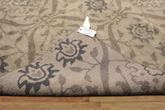 8x10 Beige, Gray, Taupe Color Hand Knotted Tibetan Wool Transitional Oriental Rug