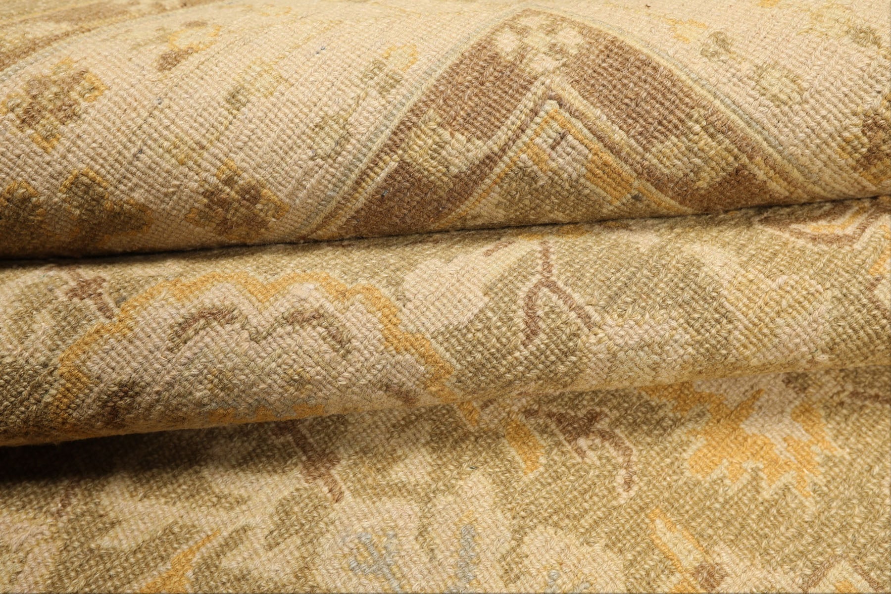 8x10 Lime, Beige, Mocha Color Hand Knotted Soumak Wool Traditional Oriental Rug