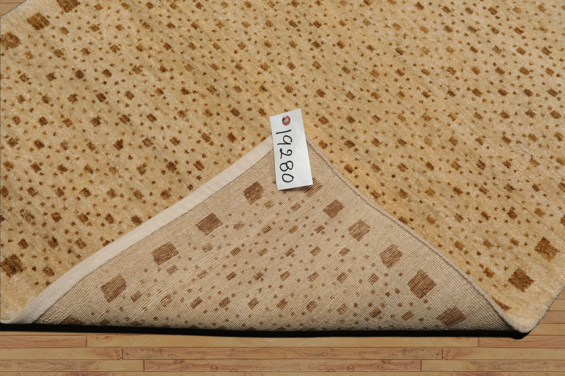 3x5 Beige, Gold, Brown Color Hand Knotted Gabbeh Wool Modern Oriental Rug