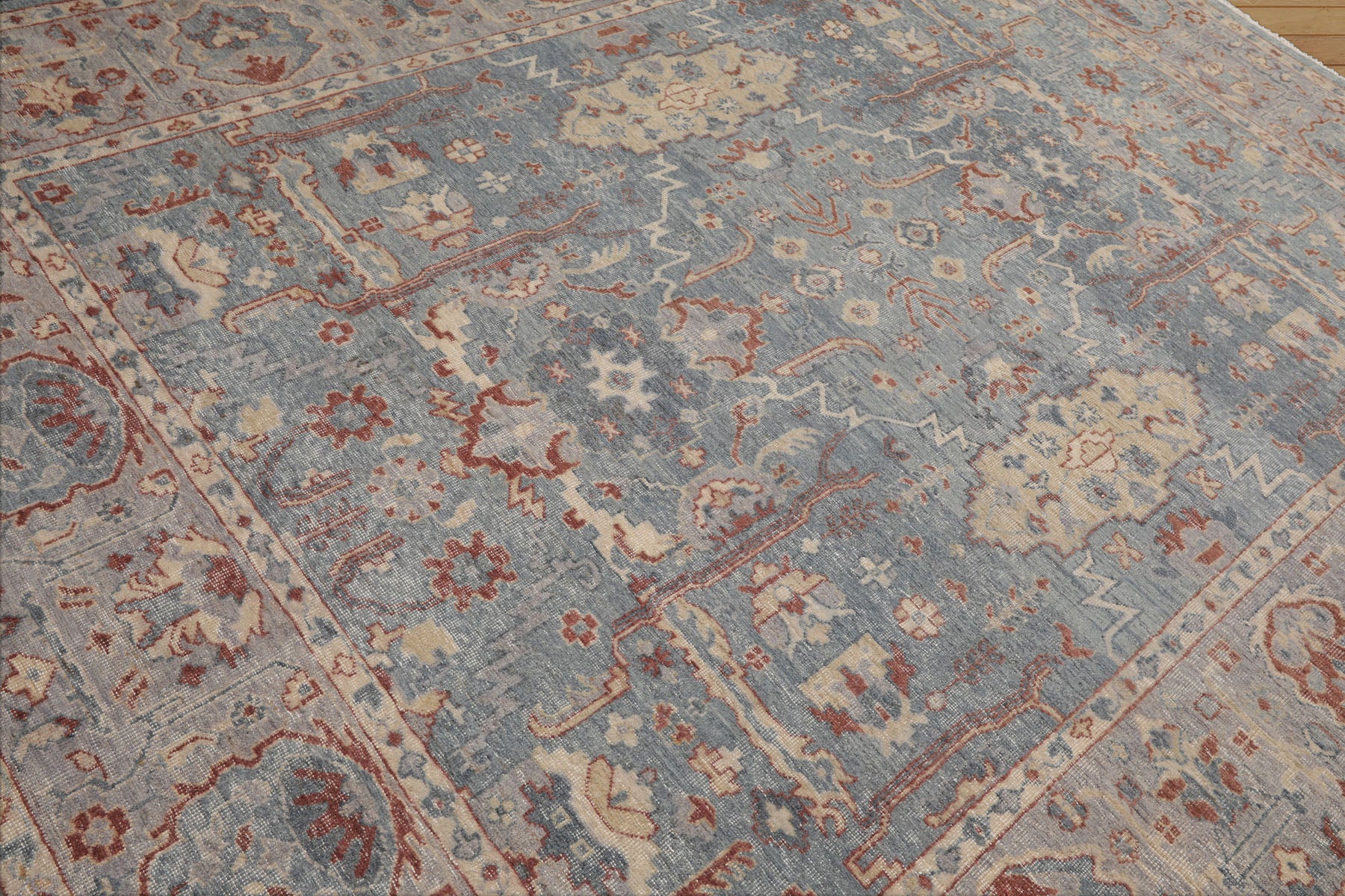 8x10 Hand Knotted Distressed Quality 100% Wool Traditional Oriental Rug in Slate Gray Color