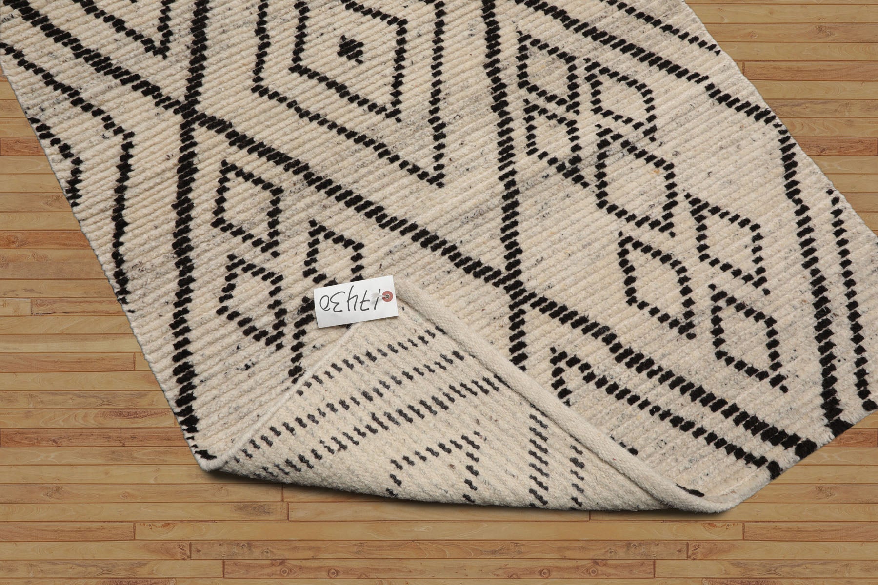 LoomBloom Beige 3'x5' Afghan Moroccan Traditional Tribal Hand Knotted Wool Oriental Area Rug