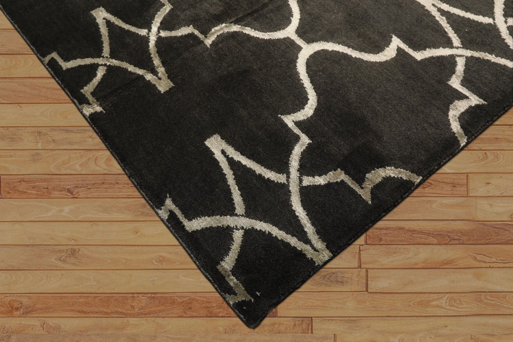 8x10 Charcoal, Gray, Color Hand Loomed Tibetan Wool Transitional Oriental Rug