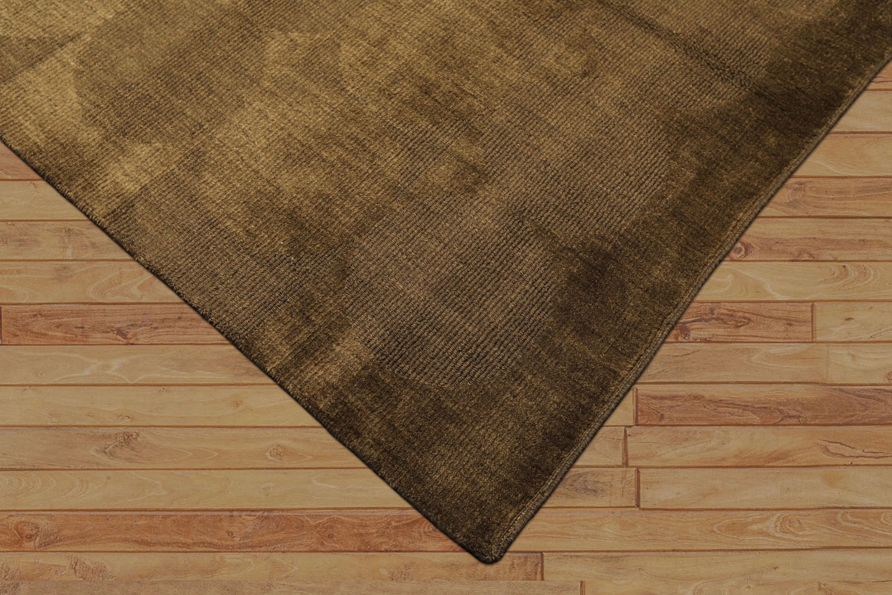 5x8 Tone on Tone Olive, , Color Hand Loomed Tibetan Wool Transitional Oriental Rug