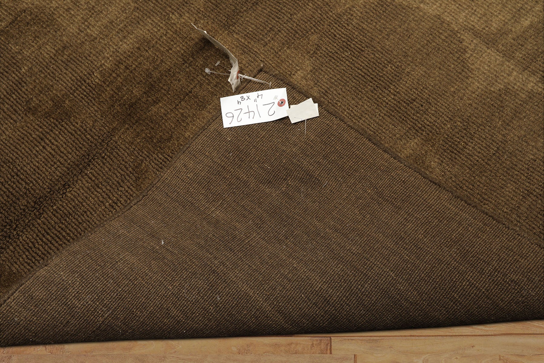 5x8 Tone on Tone Olive, , Color Hand Loomed Tibetan Wool Transitional Oriental Rug
