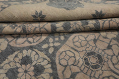 8x10 Gray, Beige, Blush Color Hand Knotted  Wool Transitional Oriental Rug