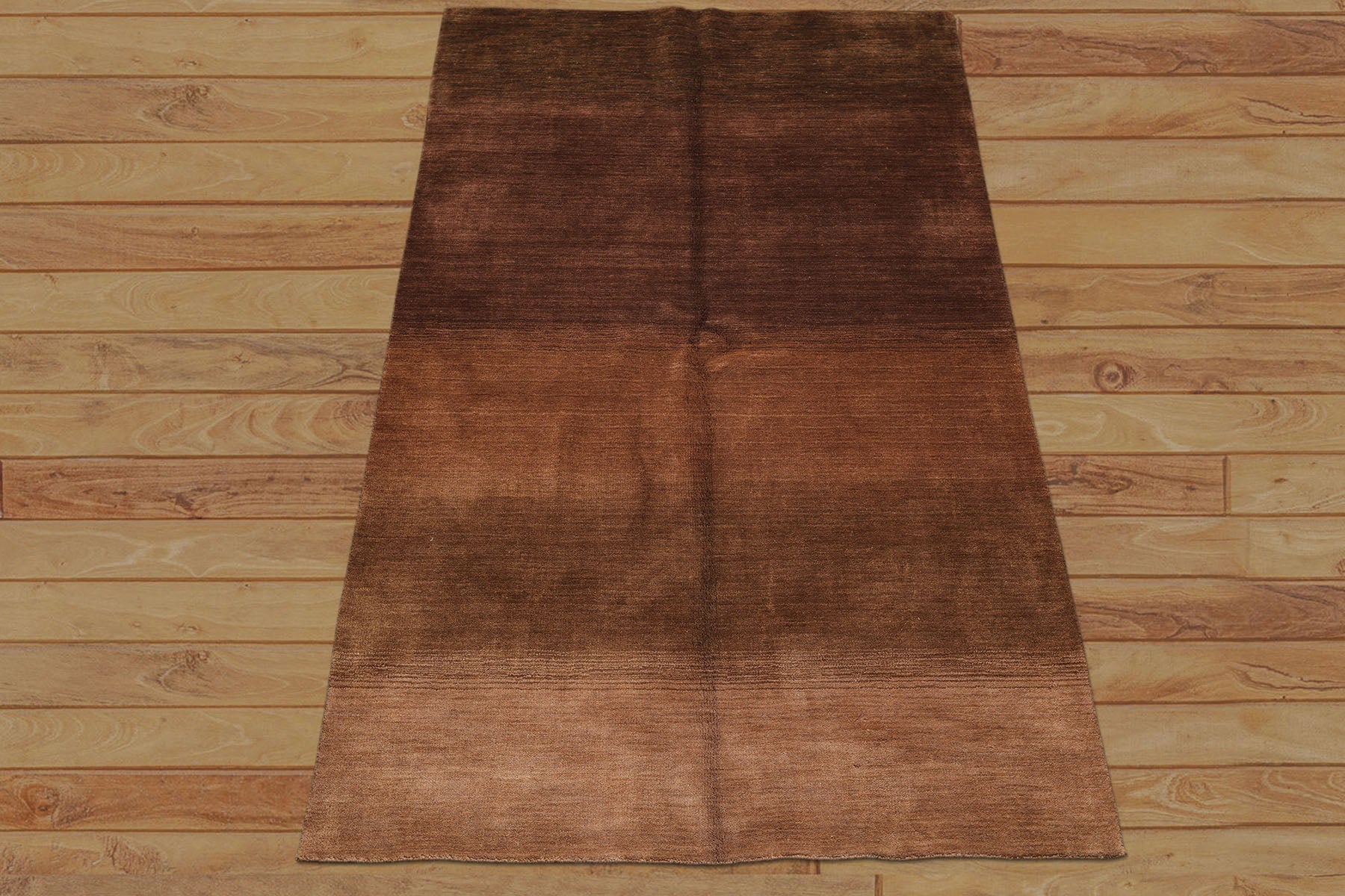 5x8 Tone on Tone Brown, , Color Hand Loomed Tibetan Wool Modern & Contemporary Oriental Rug
