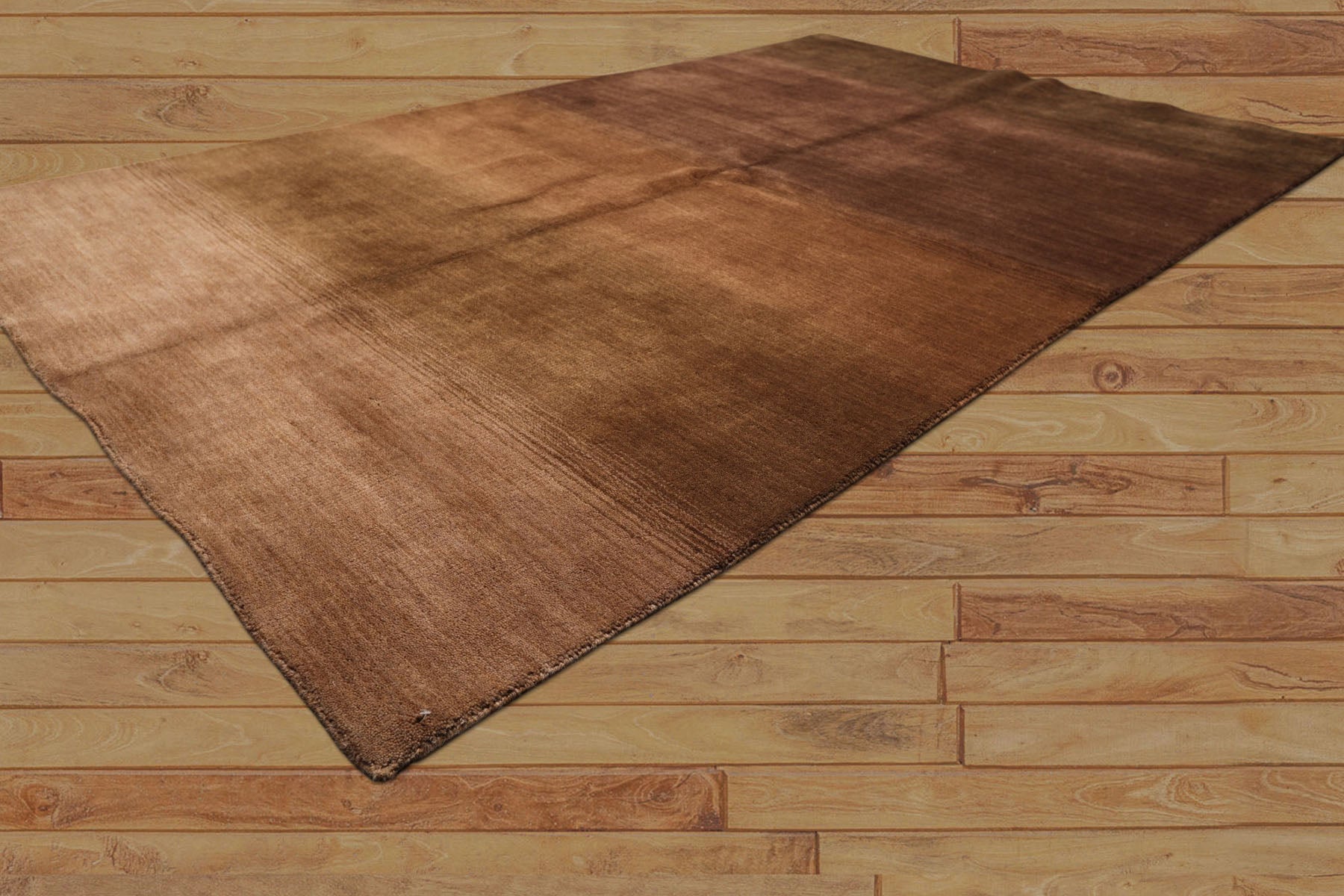 5x8 Tone on Tone Brown, , Color Hand Loomed Tibetan Wool Modern & Contemporary Oriental Rug