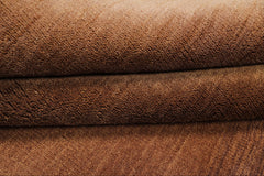 5x8 Tone on Tone Brown, , Color Hand Loomed Tibetan Wool Modern & Contemporary Oriental Rug
