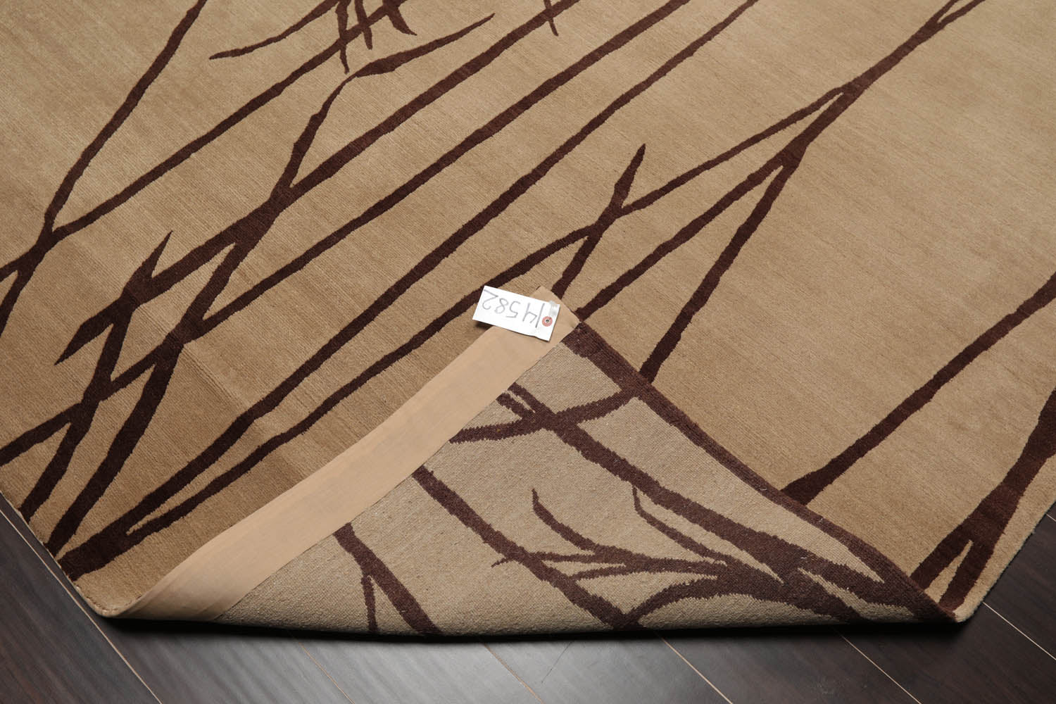 8x10 Camel, Brown, Color Hand Knotted All-Over 100% Wool Modern Oriental Rug