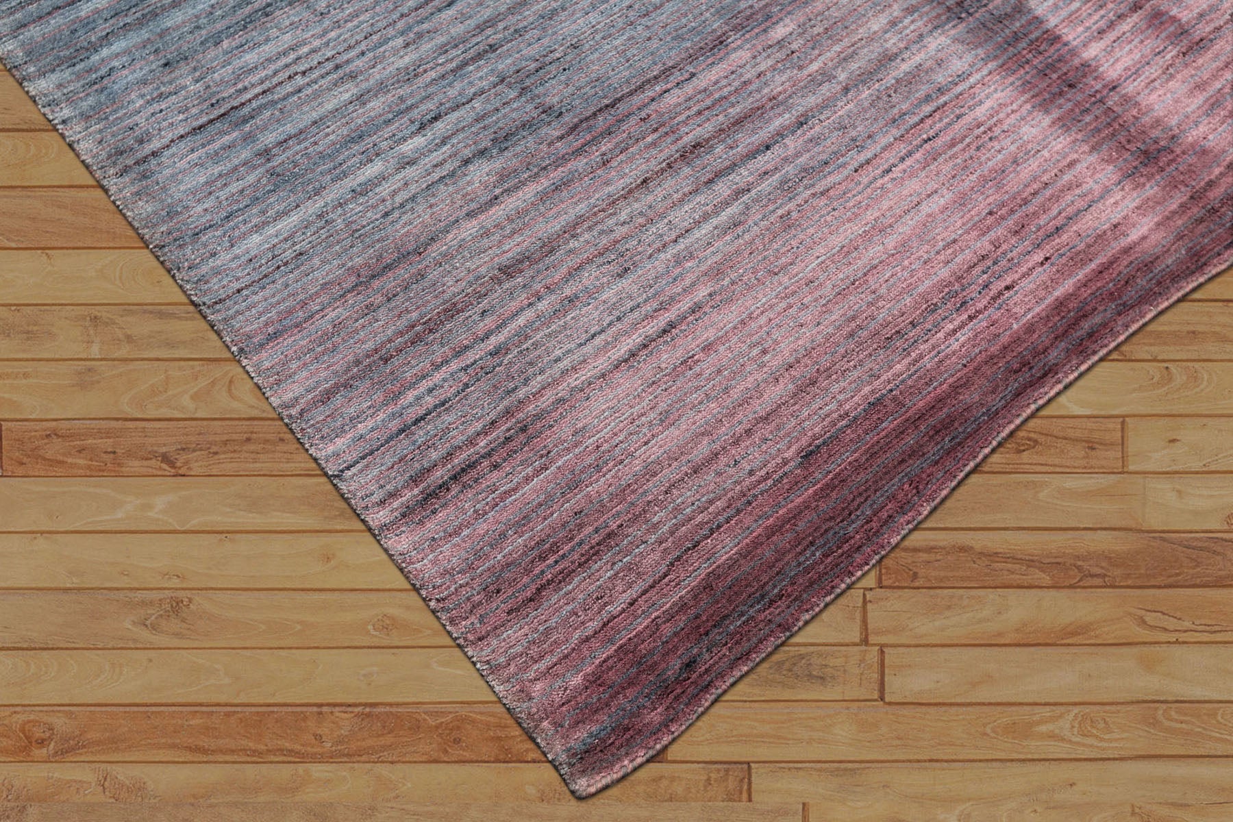 5x8 Blue, Plum, Color Hand Loomed Tibetan Wool Modern & Contemporary Oriental Rug