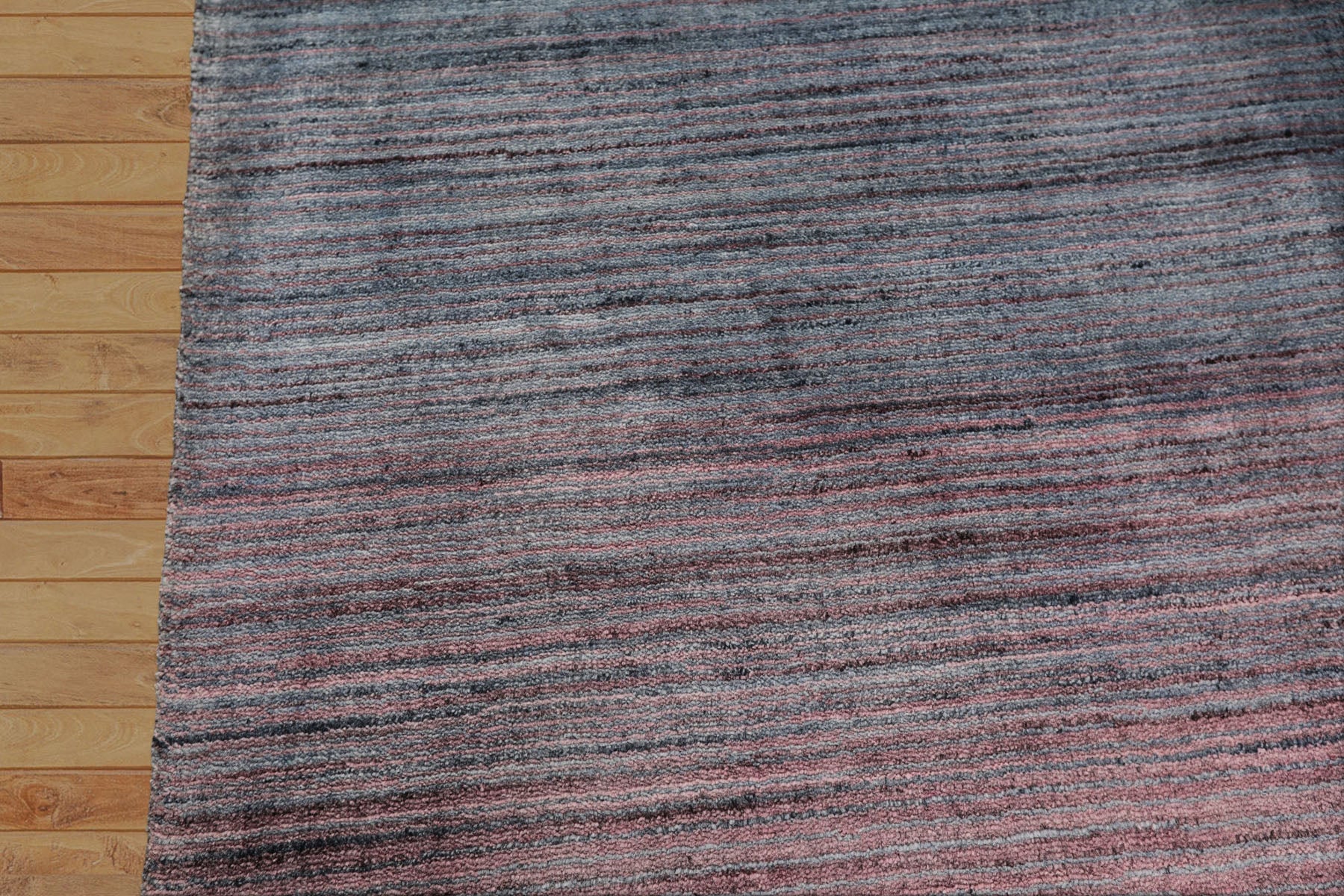 5x8 Blue, Plum, Color Hand Loomed Tibetan Wool Modern & Contemporary Oriental Rug