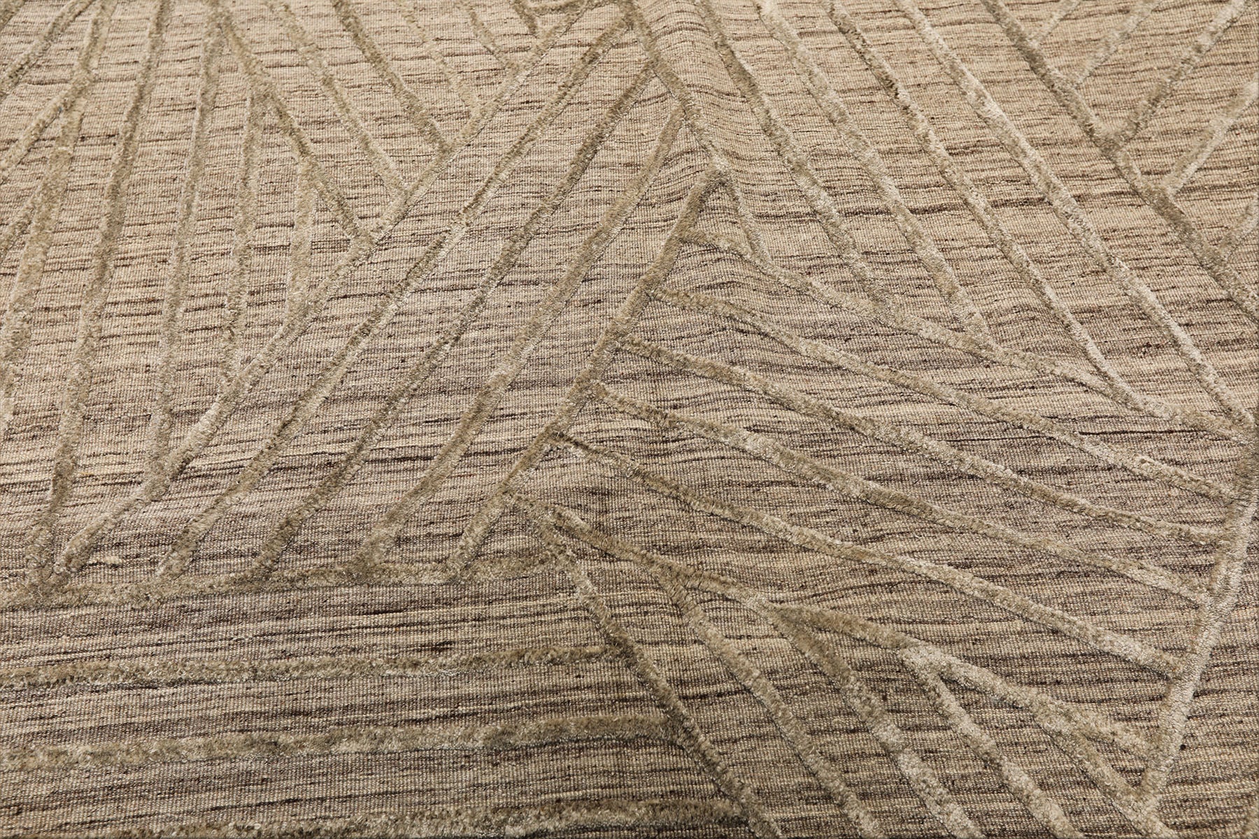 5x8 Tone on Tone Beige, , Color Hand Loomed  Wool Modern & Contemporary Oriental Rug