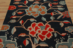 Multi Size Blue Orange Peach Color Hand Tufted Handmade Wool Transitional Oriental Rug